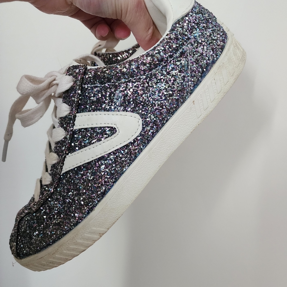 TRETORN Womens Sparkle Sneakers Size 6.5 Blue Purple